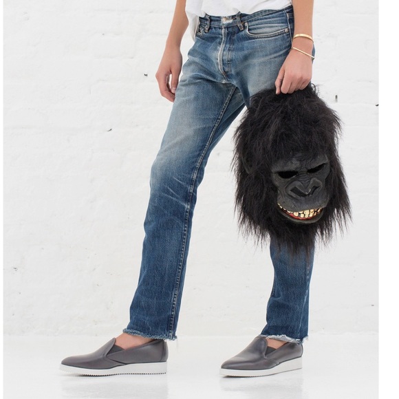 Everlane Charcoal Grey The Leather Street Shoe 8 - Picture 3 of 8